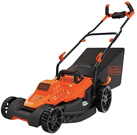 BLACK + DECKER 12Amp 17-Inch Electric Lawn Mower - Refurbished with Full Warranty | BEMW482BH | Perfect for Small to Medium Yards & Eco-Friendly Lawn Care