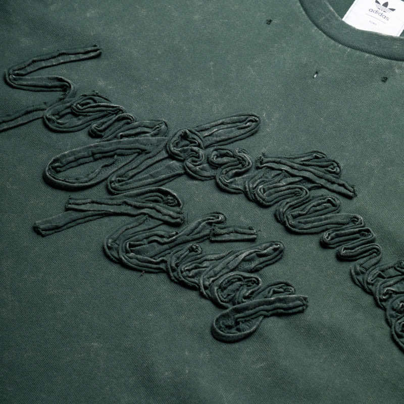 Song for the Mute x Adidas Washed Tee - Shadow Green Cotton T-Shirt | Men's Streetwear Fashion | Casual Wear & Urban Style