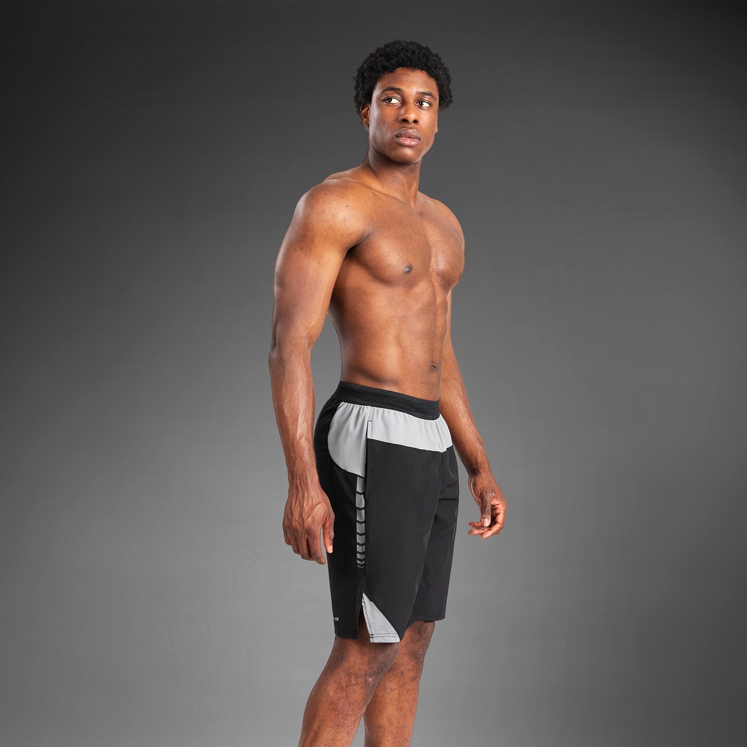 Venum Tempest Men's Training Shorts - Breathable MMA & Gym Workout Shorts for Men - Black/Grey - Perfect for MMA, Boxing, Fitness & Casual Wear