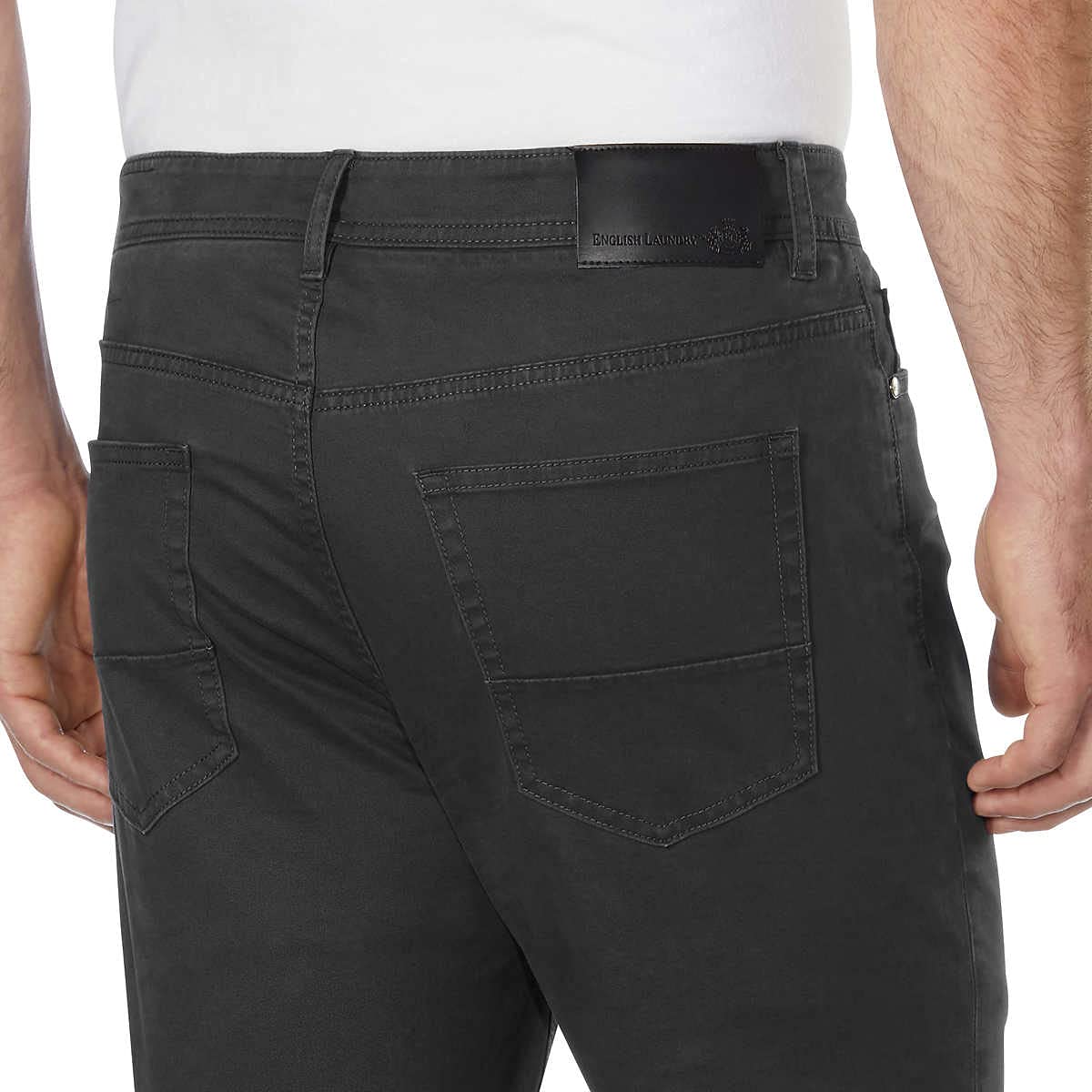English Laundry Men's Chino Straight Leg Pants - Classic Comfort Fit Casual Trousers for Work, Office & Everyday Wear