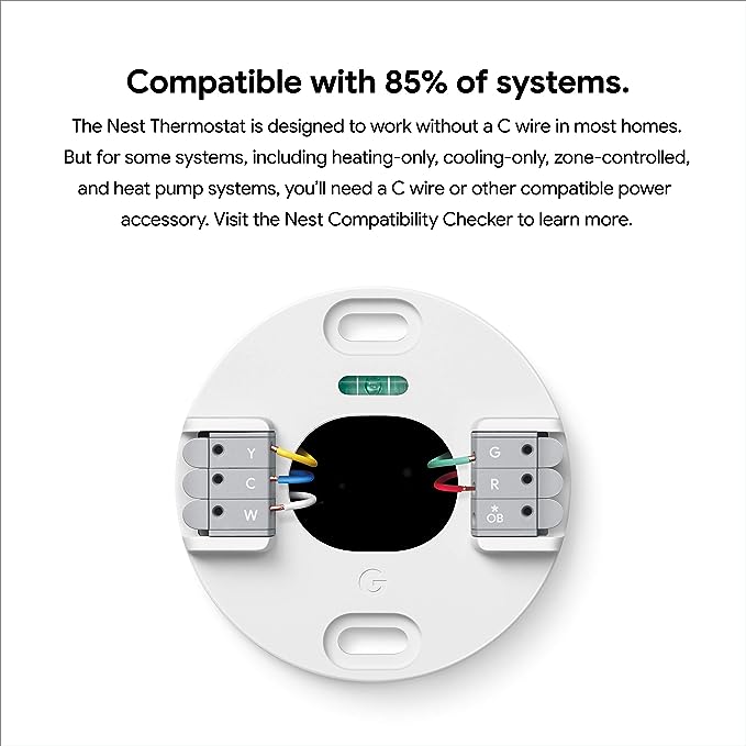 Google Nest Thermostat WiFi Smart Thermostat - Energy Saving Programmable Thermostat for Home, Compatible with Alexa - Perfect for Smart Home Automation & Temperature Control