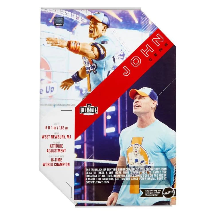 WWE Ultimate Edition 22 John Cena Action Figure - Collectible Wrestling Toy for Kids & Adults - Perfect for Display, Play & WWE Fan Collections