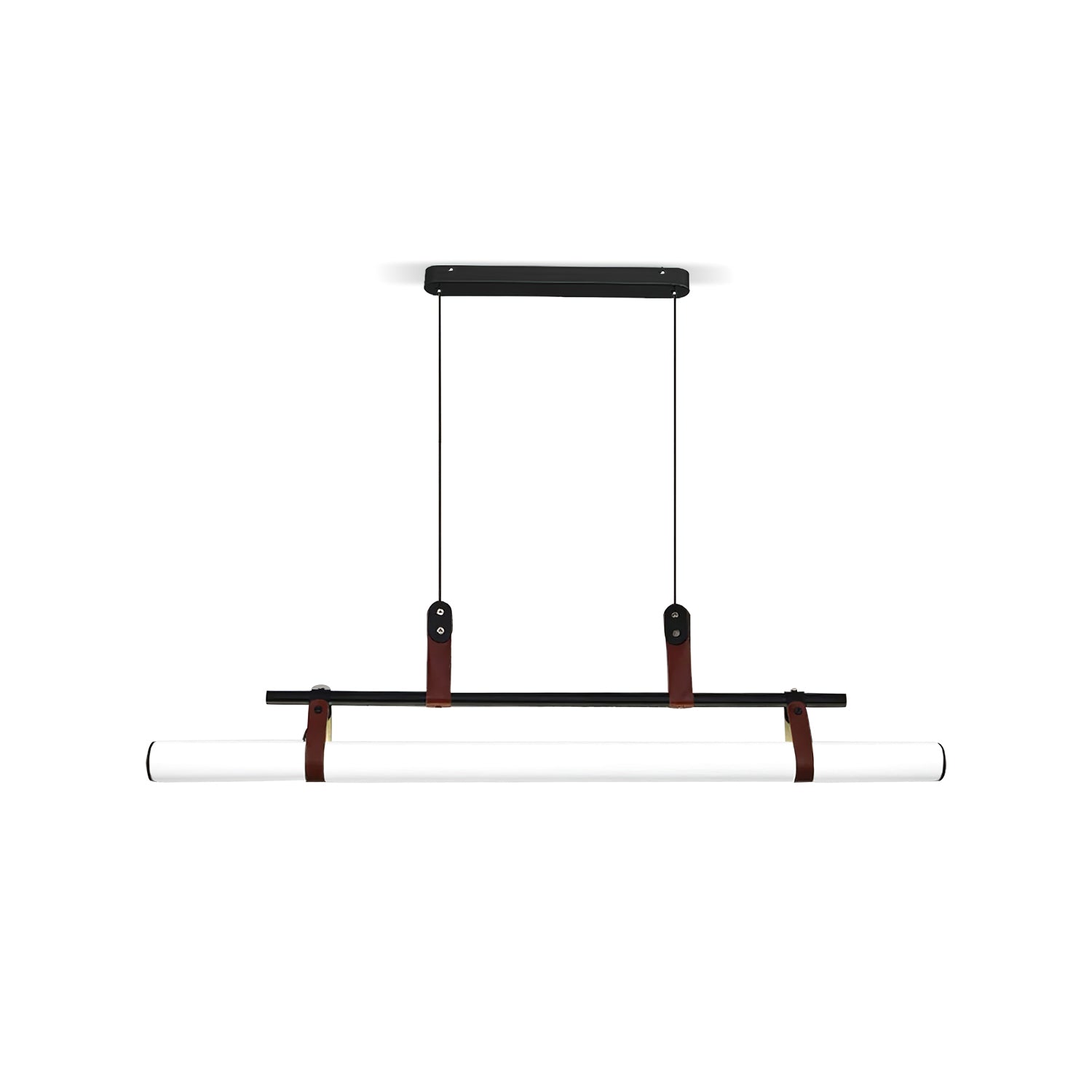 Modern Eden Linear Pendant Light - Sleek Minimalist Hanging Fixture for Kitchen Island, Dining Room & Bedroom Lighting - Adjustable LED Chandelier for Contemporary Home Decor