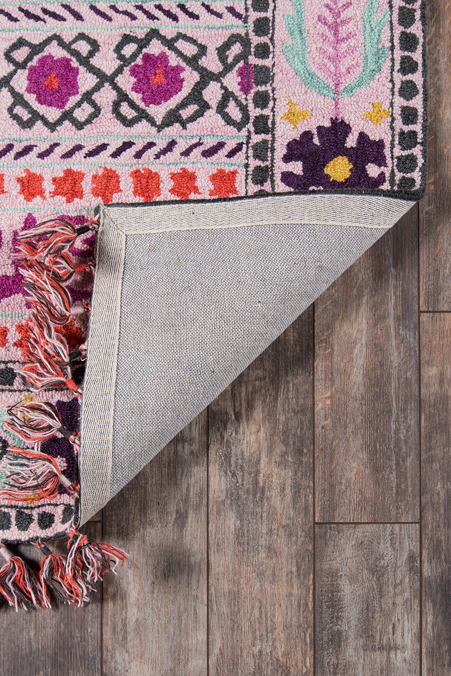 Momeni Tahoe 5' x 8' Pink Area Rug - Soft Modern Floral Design for Living Room, Bedroom & Home Decor