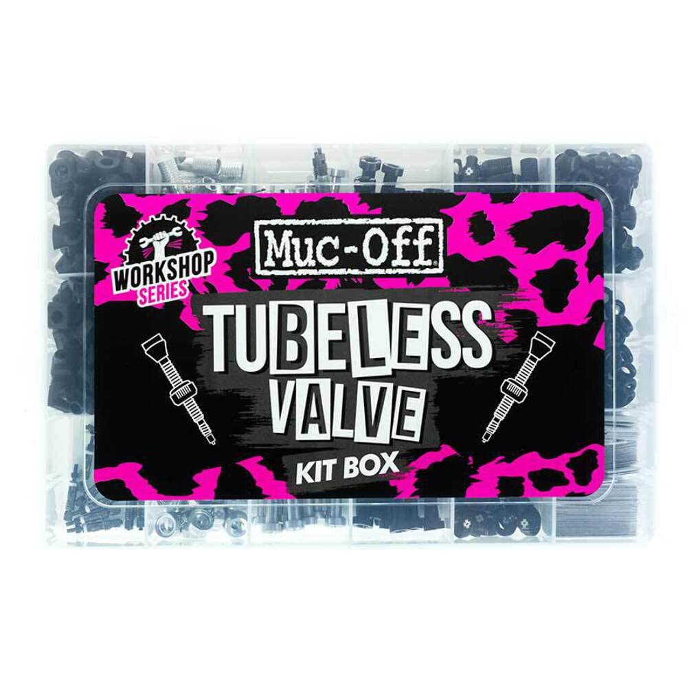 Muc Off Tubeless Valve Box Refill - 40 Pack Sliver Lock Nuts for Bike Tires | Durable Tubeless Valve Accessories for Mountain & Road Bikes | Perfect for Cycling Maintenance & Upgrades