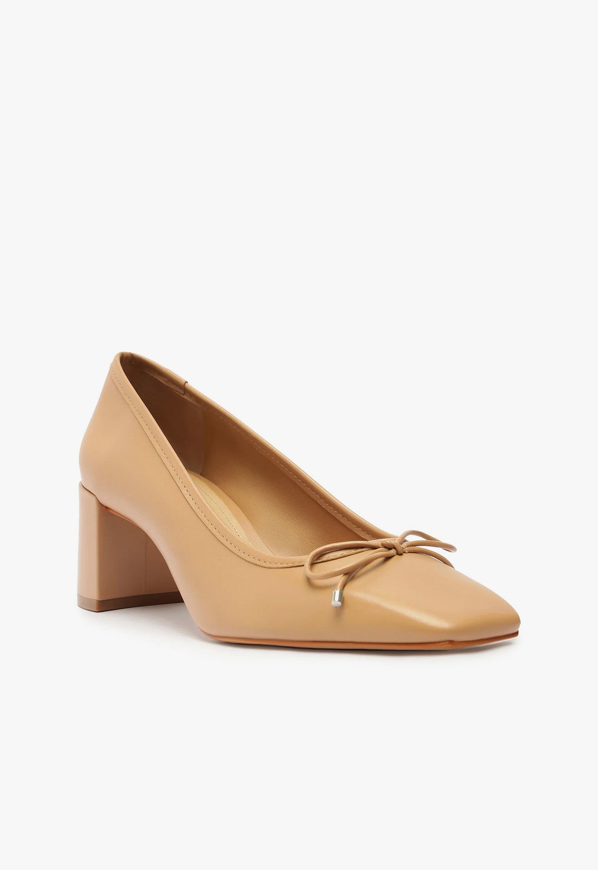 Arissa Women's Block Heel Leather Pumps - Comfortable & Stylish for Office, Party & Wedding