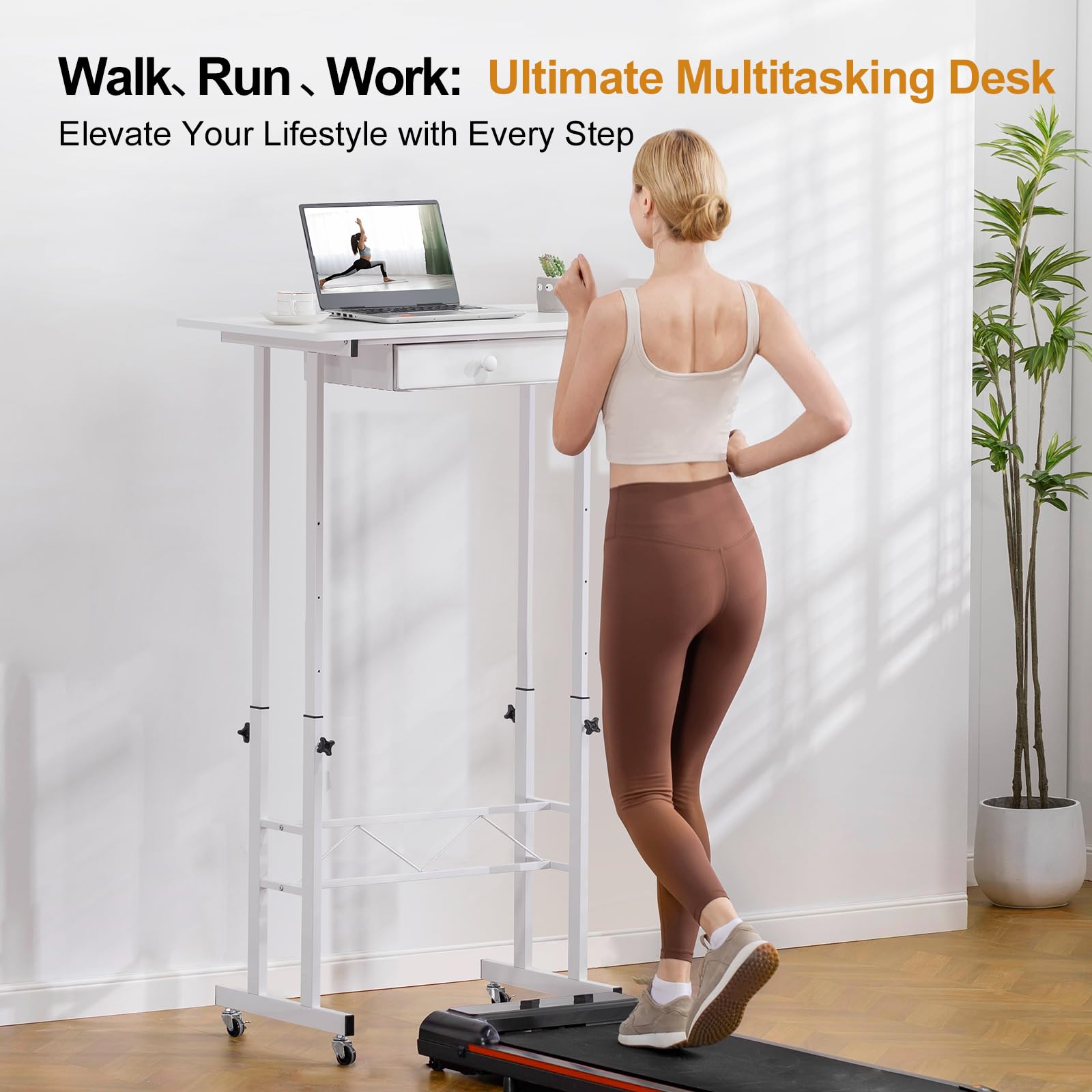 Adjustable Height Small Standing Desk - 32
