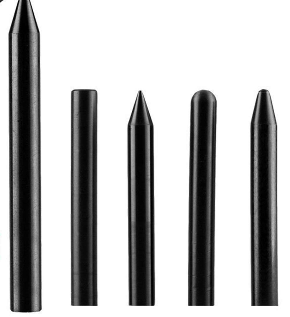5pc Paintless Dent Repair Kit - Black Nylon Tools for All Painted Surfaces - Car Dent Removal