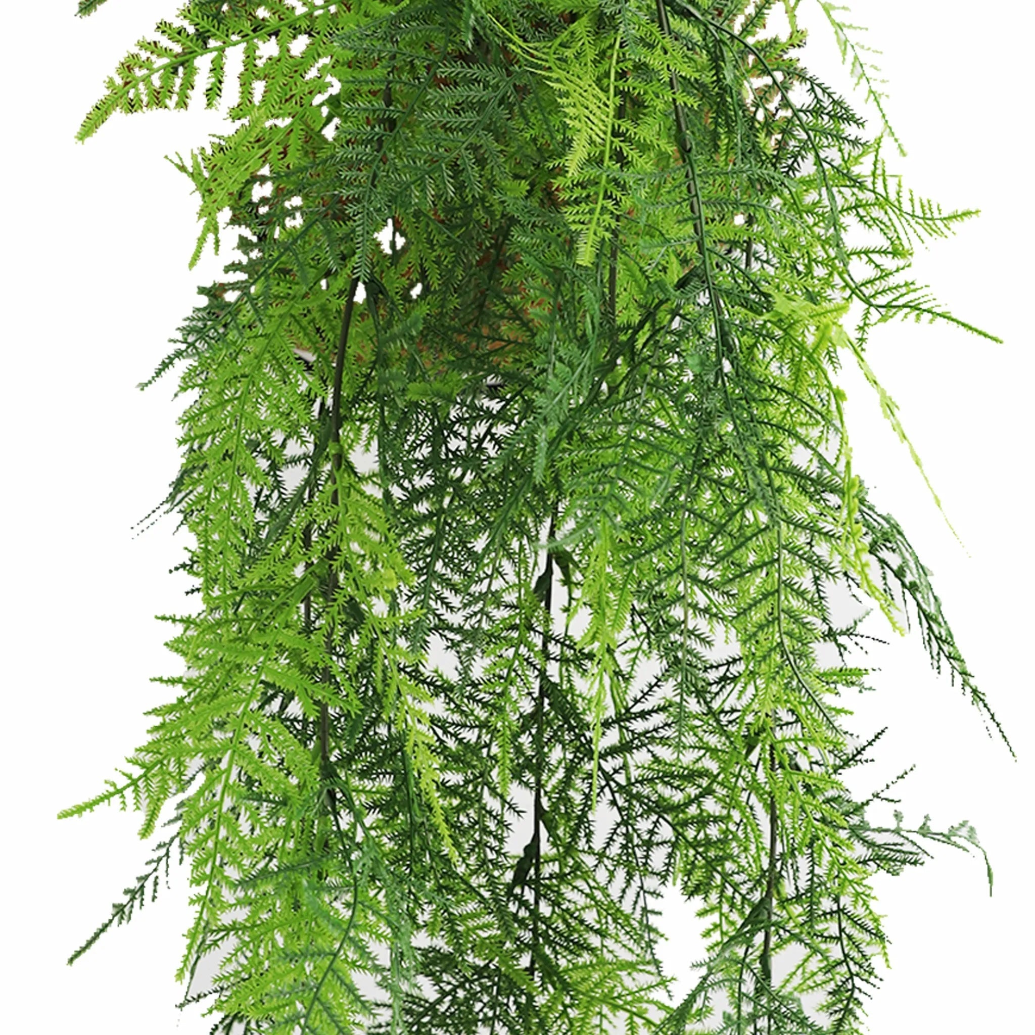UV Resistant & Fire Rated Artificial Hanging Lace Fern Garland - 15cm x 76cm - Perfect for Wedding Decor, Home Garden, and Indoor Plant Arrangements