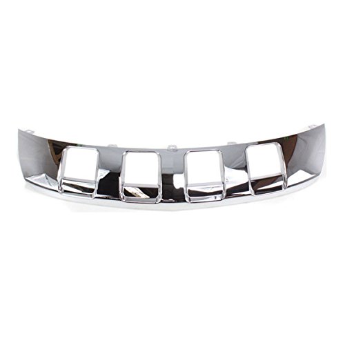 08-10 Vue & 12-15 Captiva Sport Front Skid Plate Valance Air Deflector Apron Panel - Chrome Plastic Replacement Part for Off-Road Protection & Enhanced Styling