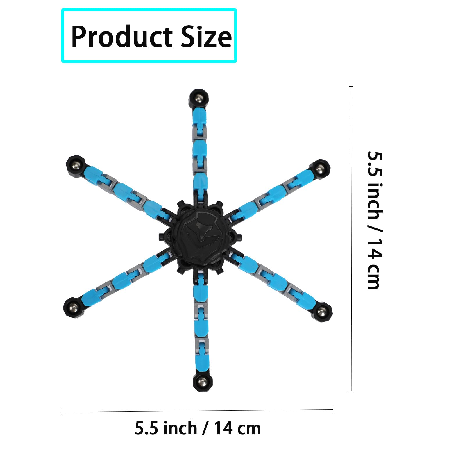 4 Pack Transformable Fidget Spinner Set - Stress Relief & Anti-Anxiety Sensory Toys for Kids & Adults | Perfect for Christmas Gifts, Birthday Party Favors & Classroom Rewards (Office, Travel, ADHD Focus Aid)