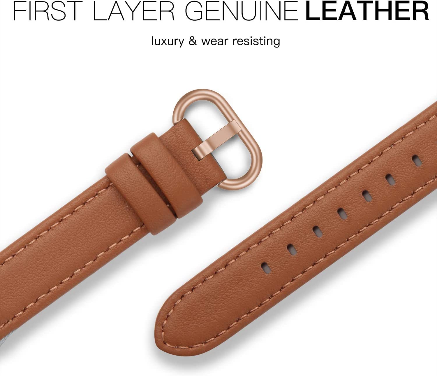 Premium Genuine Leather Bands for Google Pixel Watch - Adjustable Clasp, Stylish Wristband for Women & Men - Perfect for Work, Gym & Everyday Wear (Compatible with Pixel Watch 2022)