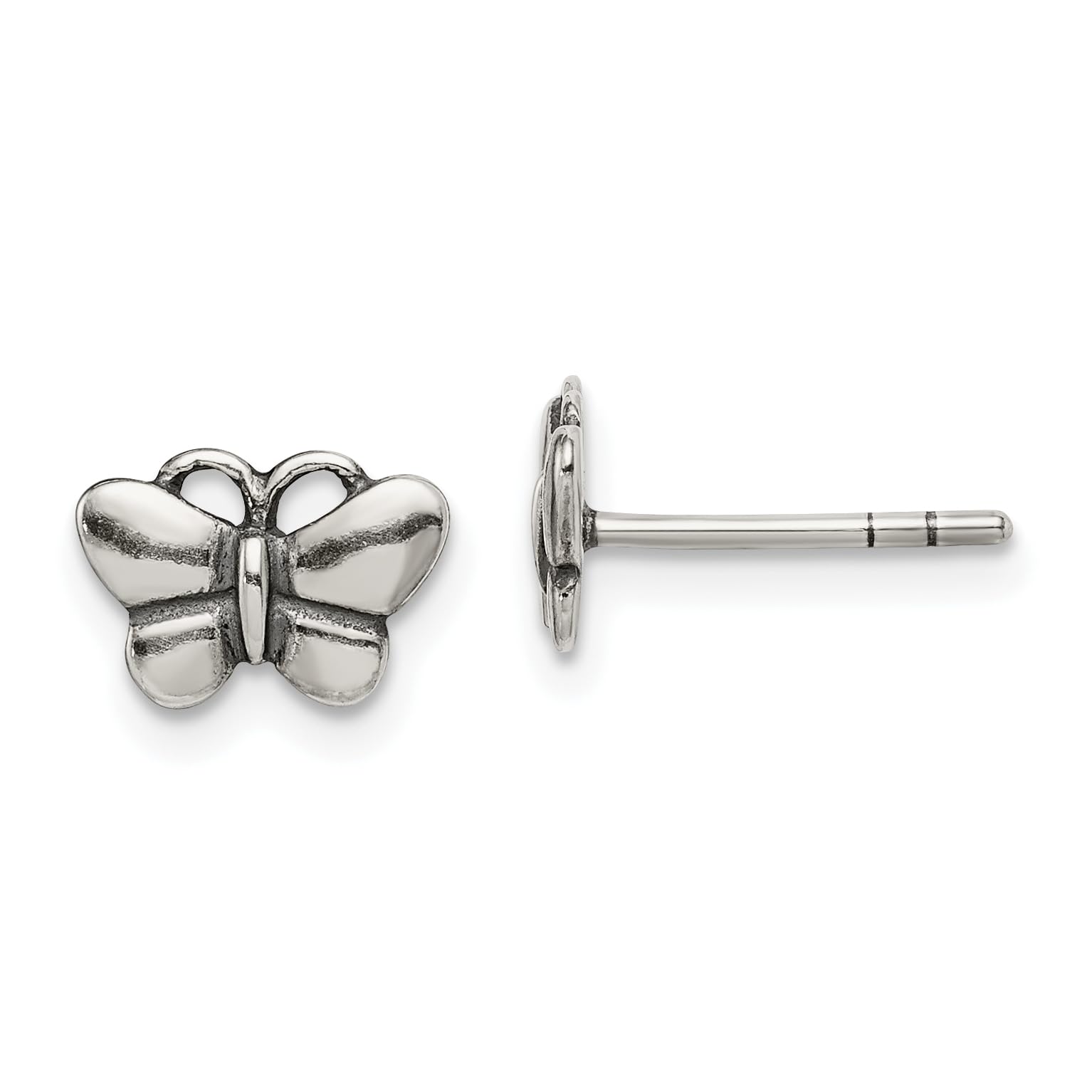 Oxidized Sterling Silver Butterfly Post Earrings for Women - Elegant Boho Jewelry for Everyday Wear & Special Occasions