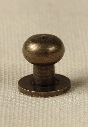 Antique Brass M3 Button Rivets 9.7x8.0mm - Decorative Fasteners for Leather Crafts, DIY Projects & Costume Accessories