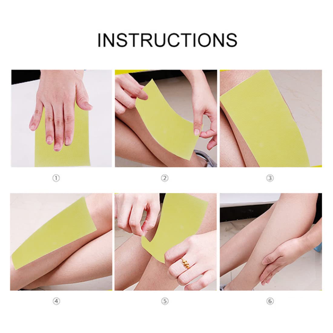 Herbdiva Body Wax Strips Hair Remover - 80 Pcs Disposable Waxing Strips with 120gsm Non-Woven Fabric for Smooth Skin | Perfect for Legs, Arms, Bikini & Facial Hair Removal at Home or Salon