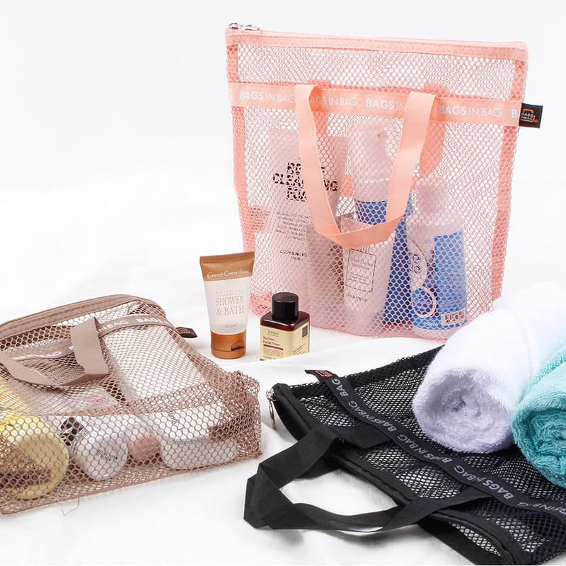 Portable Mesh Shower Caddy Tote Bag - Waterproof Gym & Swim Organizer for Travel, Dorm, Bathroom | Perfect for Camping, Beach & College Essentials Storage