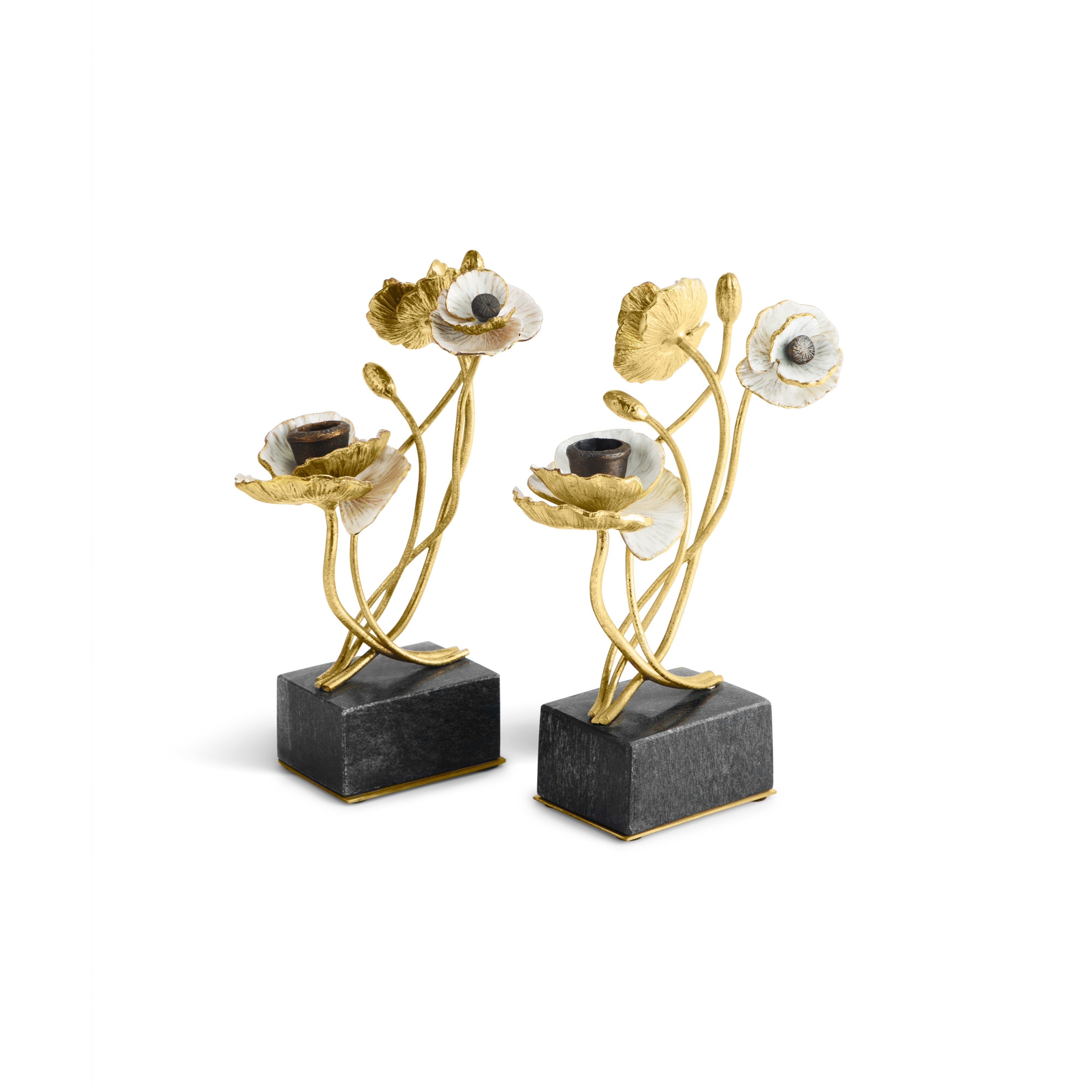 Elegant Anemone Candle Holders - Set of 2 Glass Votive Candle Holders for Wedding Centerpieces, Home Decor, and Romantic Dinner Ambiance