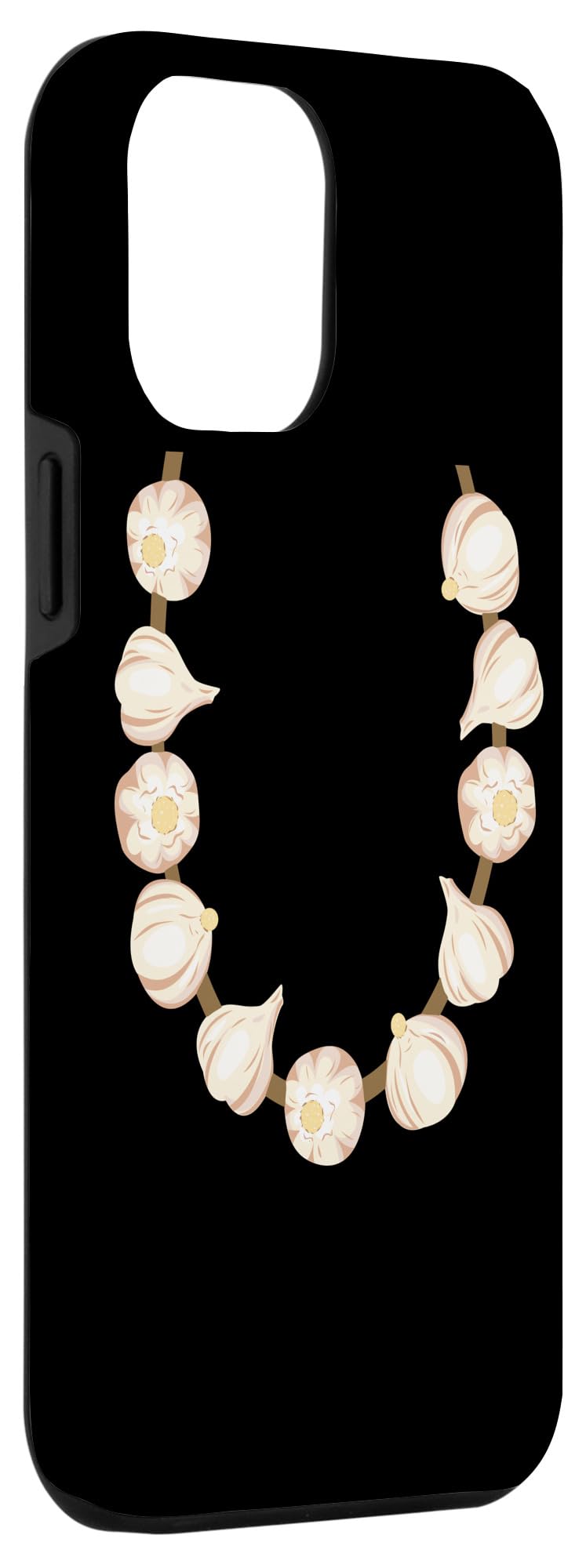 iPhone 12 Pro Max Case - Garlic Garland Halloween Phone Cover for Vampire Hunter, Perfect for Cosplay & Horror Themed Parties