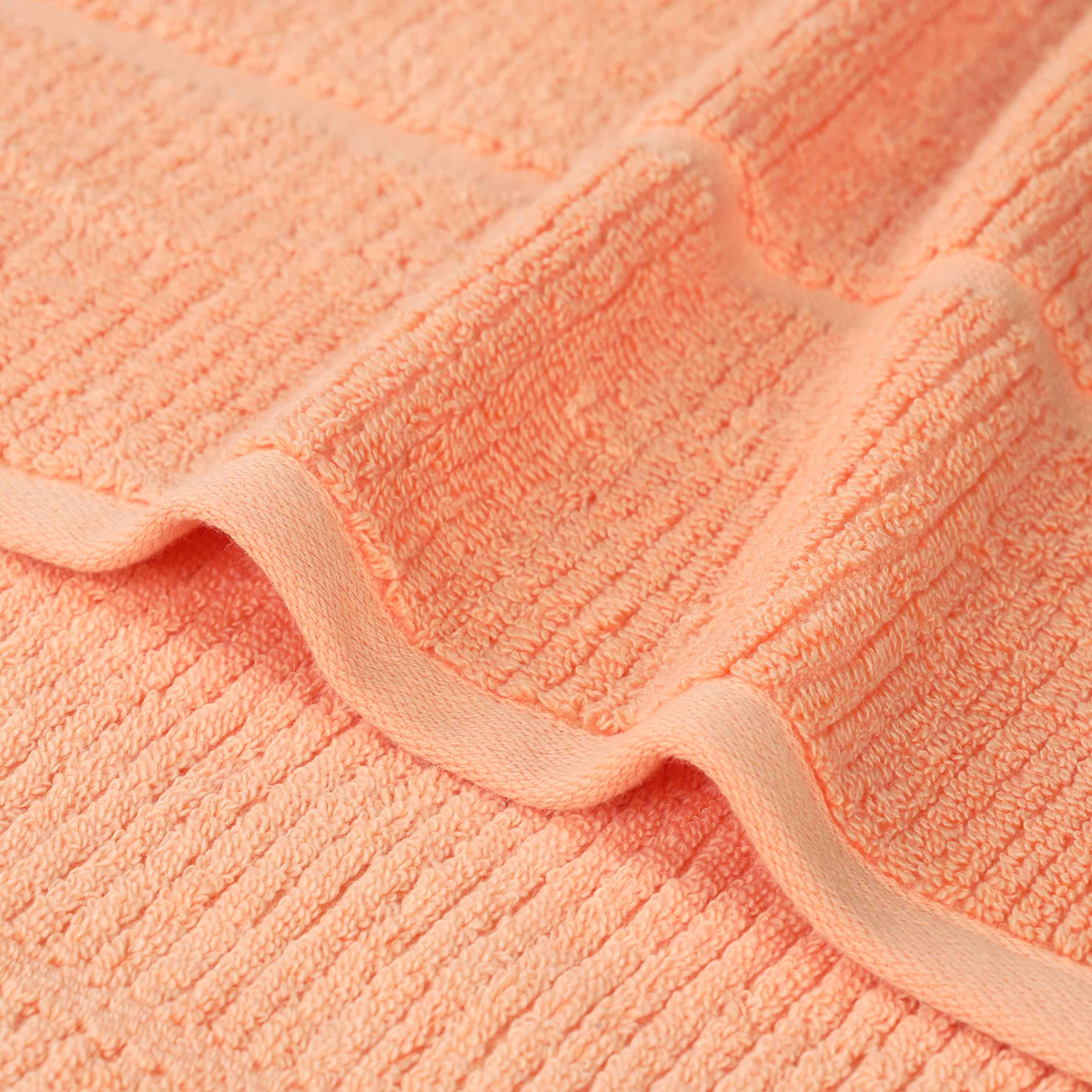 Milo Smart Twist Cotton Solid Ribbed Design Bath Sheets, Set of 2 - Ultra Soft & Absorbent Luxury Towels for Spa, Bathroom & Beach Use