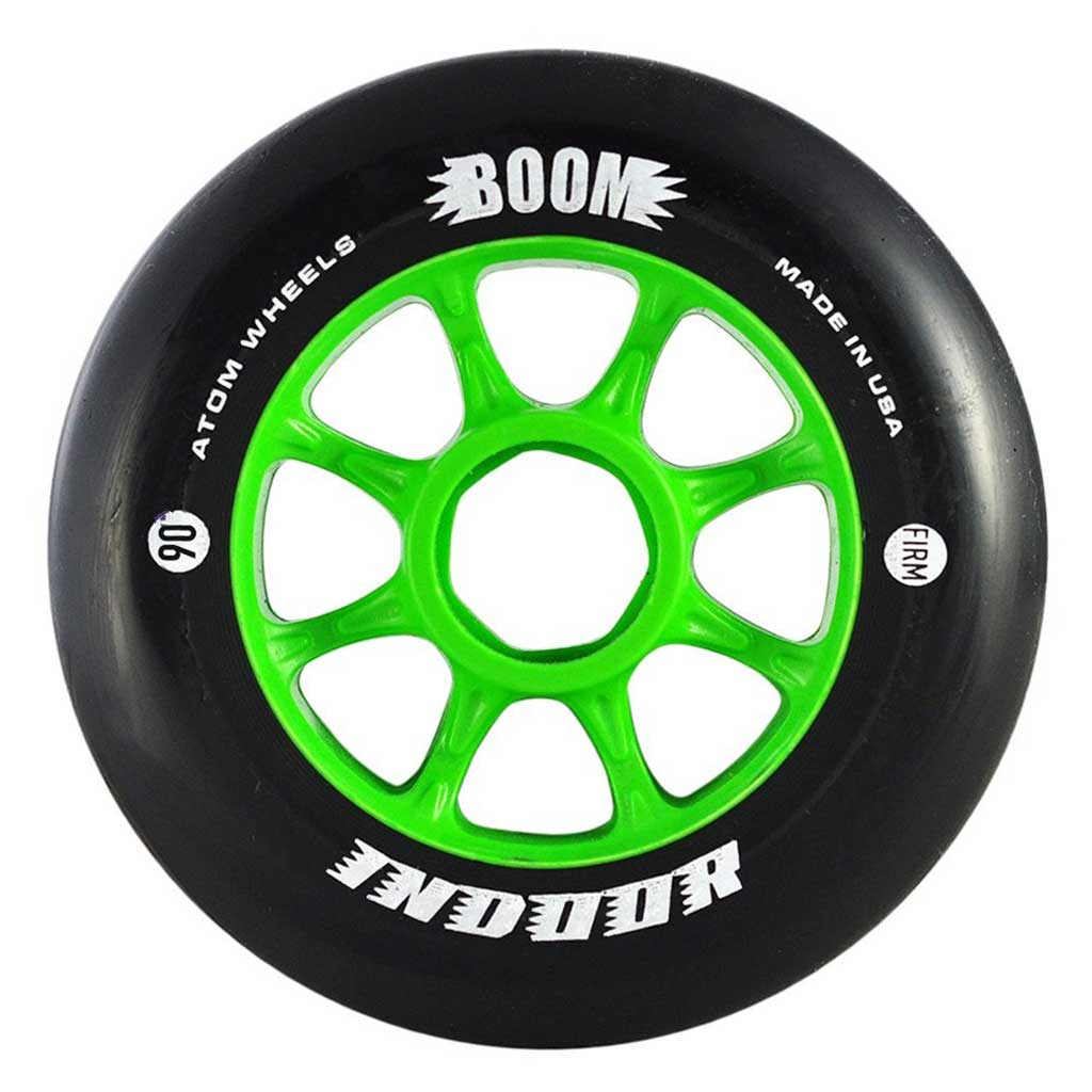 ATOM Boom Indoor 90mm Skateboard Wheels - Smooth Ride for Cruising & Tricks | Perfect for Park, Street & Indoor Skateboarding