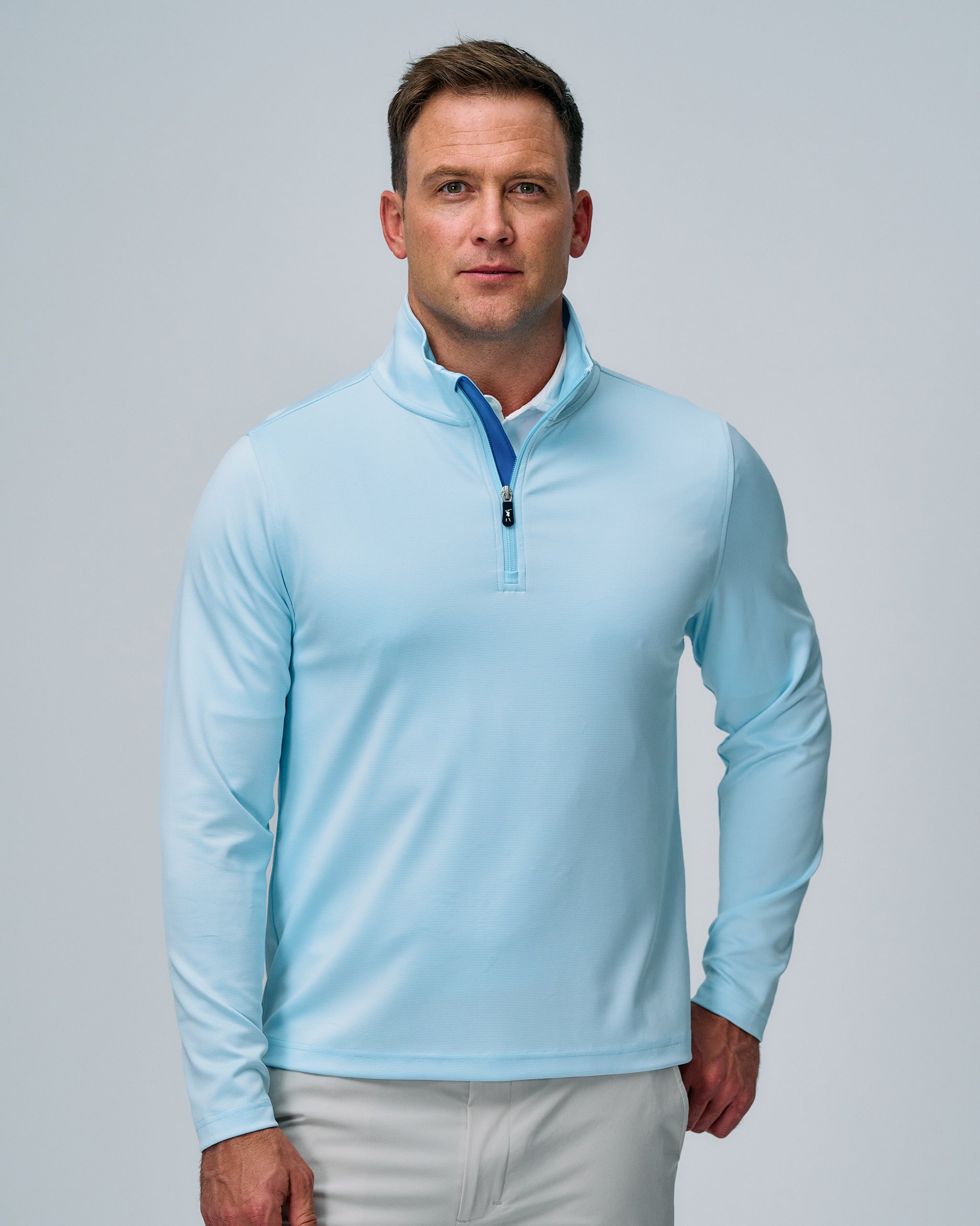 COUGHLIN Men's Quarter Zip Pullover Sweater - Lightweight & Comfortable for Casual Wear, Office, and Outdoor Activities