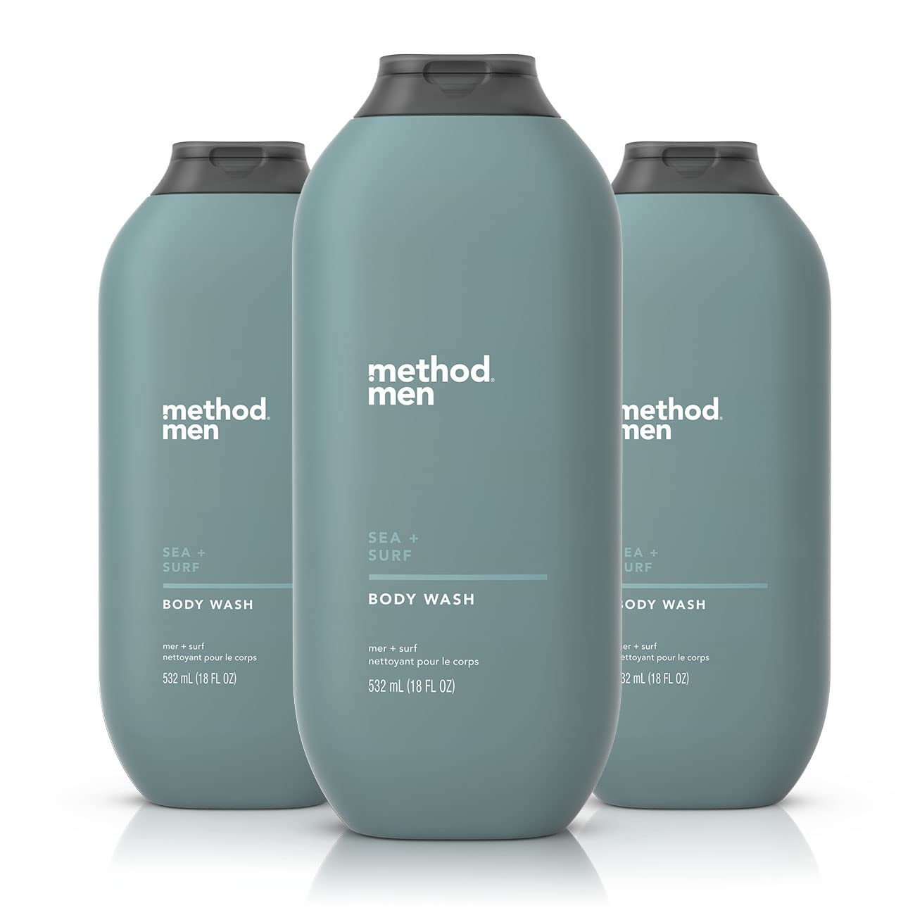 Method Men's Body Wash - Cedar & Cypress Scent, 18 fl oz | Paraben & Phthalate Free | Moisturizing & Softening | For Shower & Daily Grooming Routine