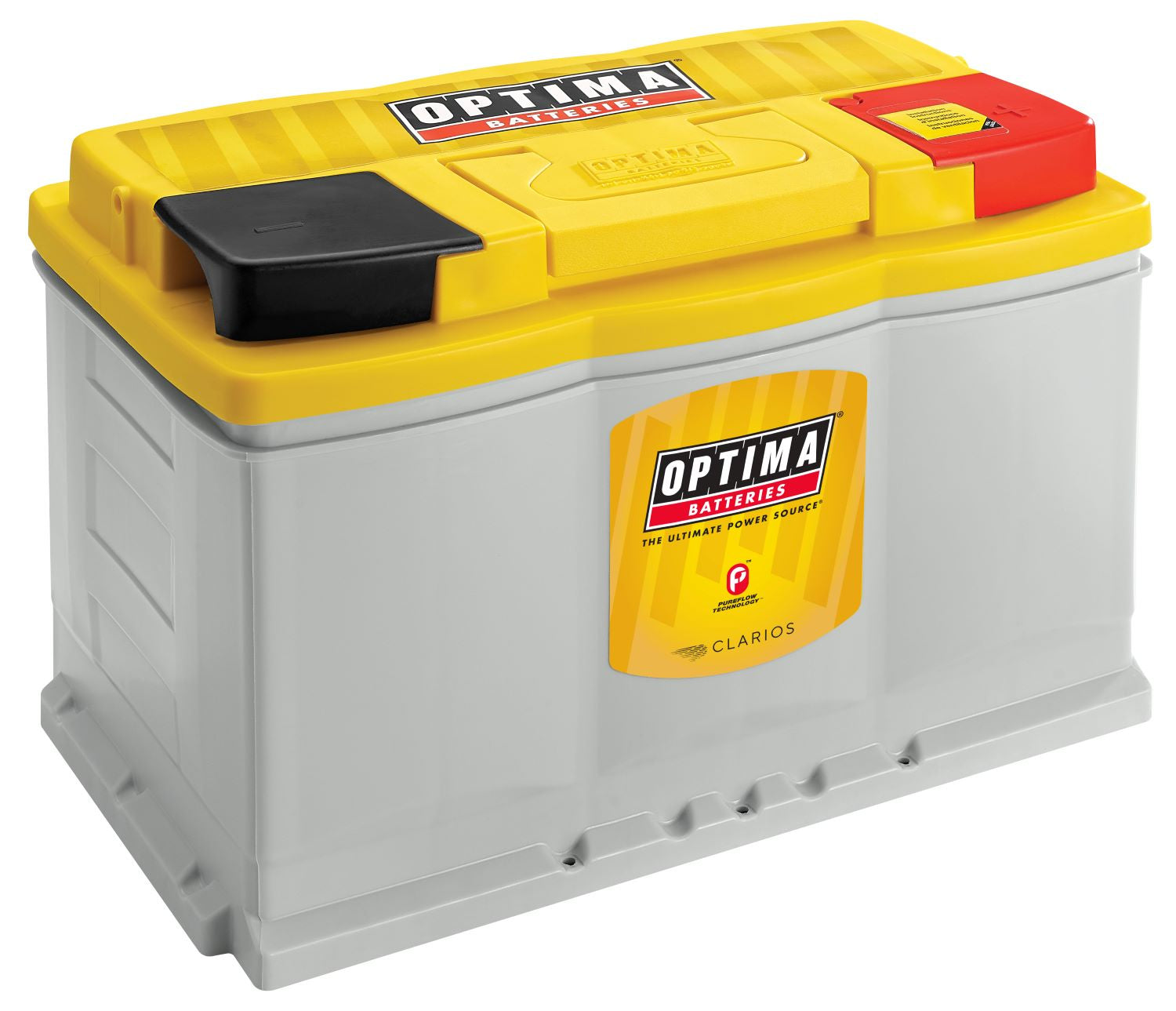 Optima DH6 Yellow Top AGM Battery - High-Performance Deep Cycle Battery for Cars, Trucks & Marine Use - DIN66H AGM Technology - Perfect for Off-Road, RV & Boating Adventures