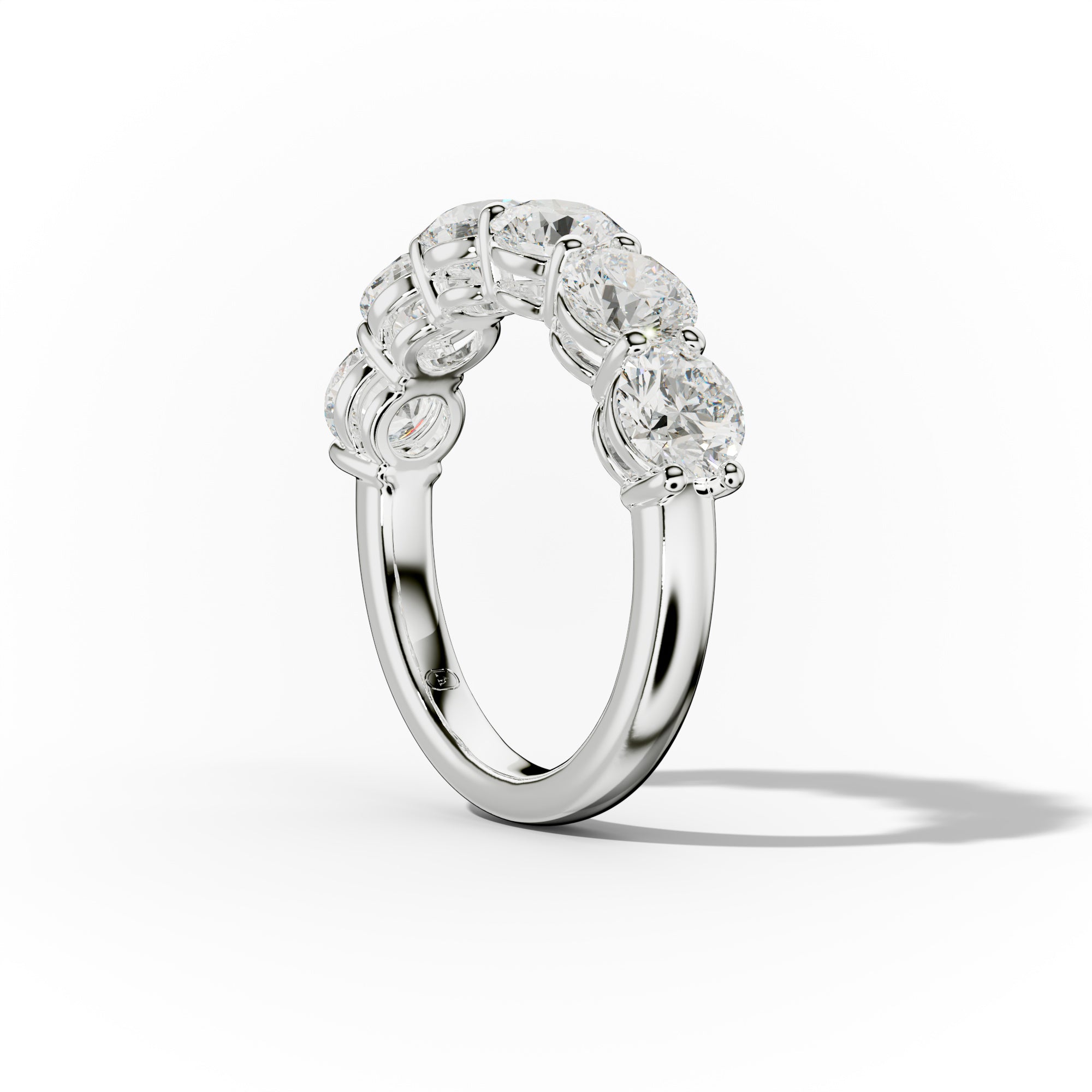 3.0 Carat Round Diamond Anniversary Ring for Women - 14K White Gold Wedding Band - Perfect for Engagement, Proposal & Special Occasions