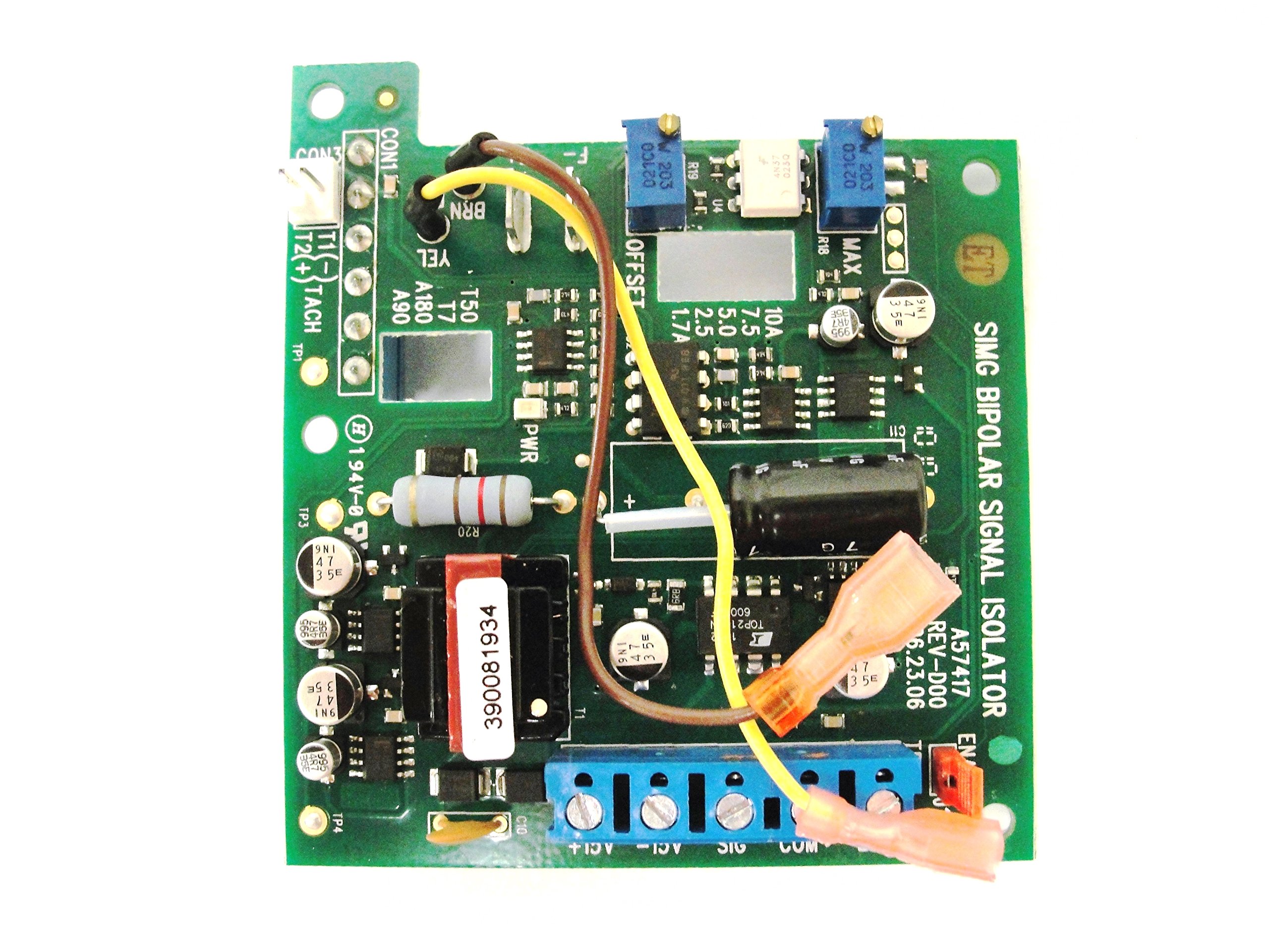 KB ELECTRONICS 8832 Bipolar Signal Isolator Circuit Board with Enable Jumper & Field Adjustable - KBMG SIMG for Industrial Automation & Control Systems