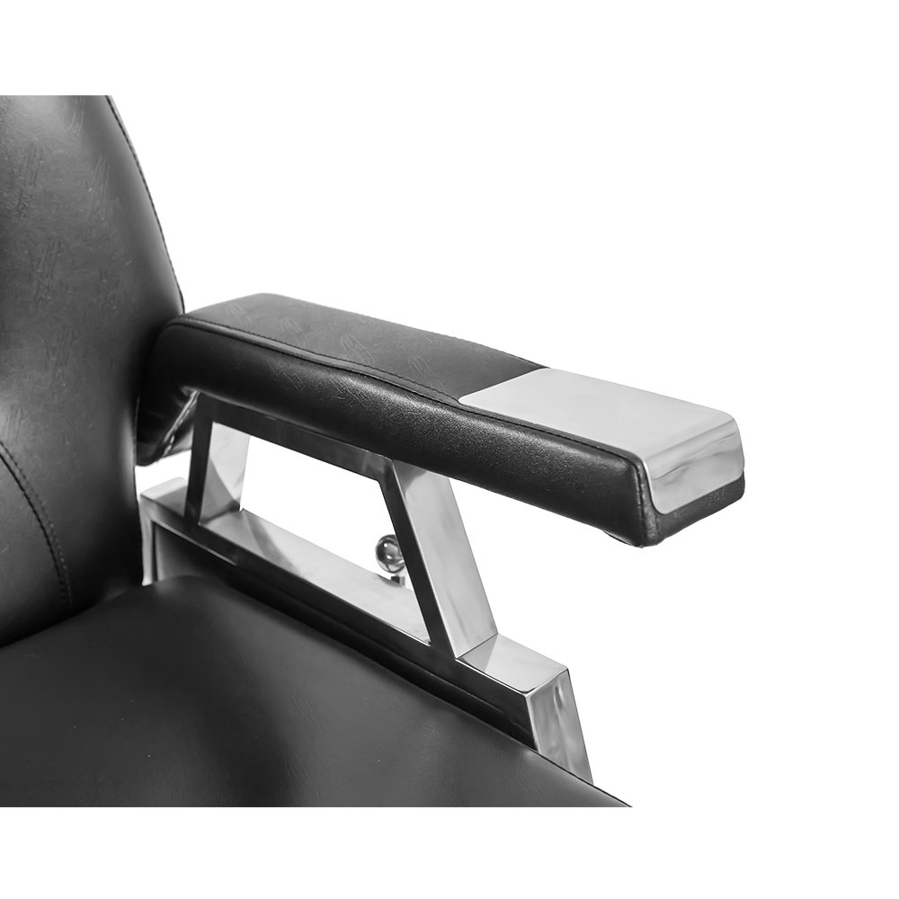 Hydraulic Adjustable Barber Chair 360° Swivel Salon Styling Chair with Footrest - Professional Hairdressing & Beauty Salon Furniture, 110 x 70 x 100-113 cm (Black) - Perfect for Haircuts, Styling, Shaving & Spa Treatments