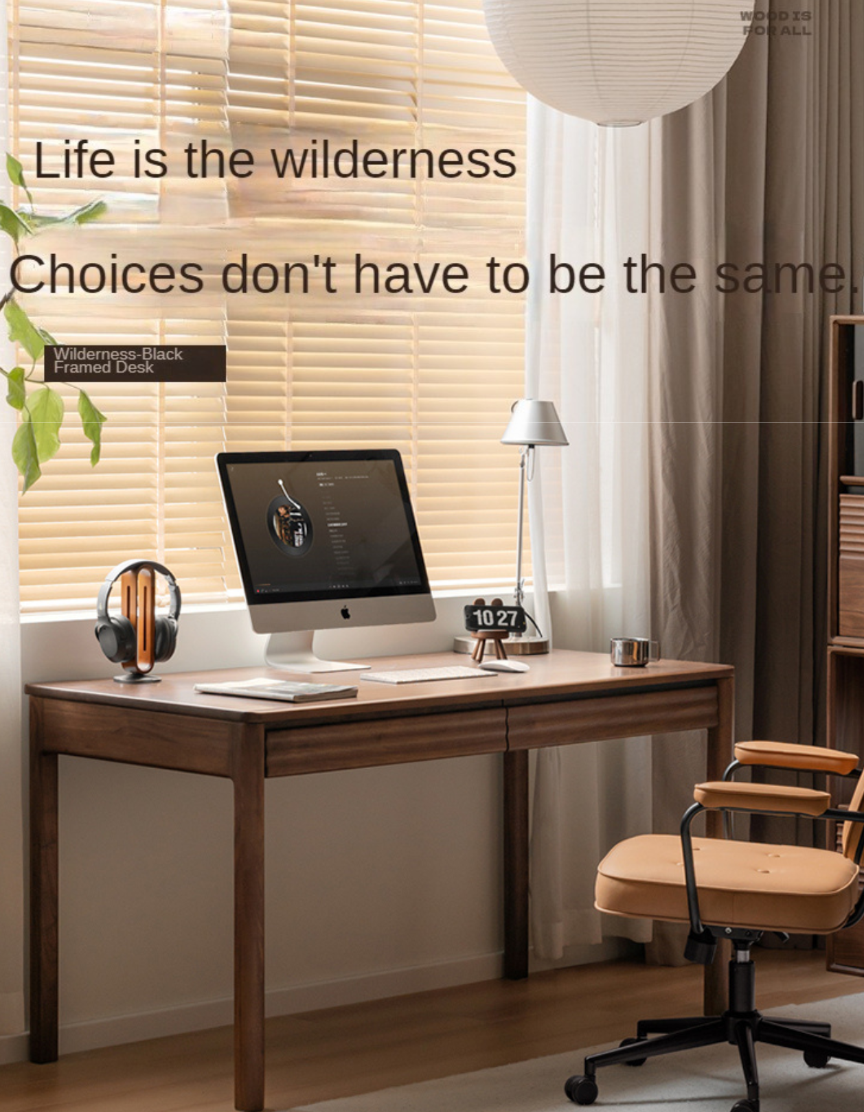 Premium Black Walnut Solid Wood Rectangular Office Desk - Modern Executive Workstation for Home & Business Use - Perfect for Remote Work, Study & Professional Workspaces