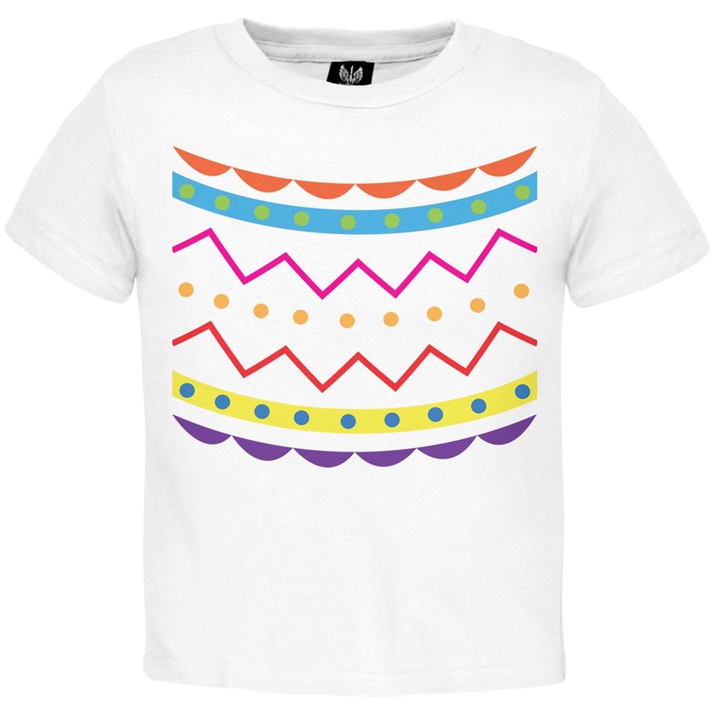 Easter Egg Costume Toddler T-Shirt for Boys & Girls - 3T White | Cute Spring Holiday Outfit for Easter Egg Hunts & Family Photos