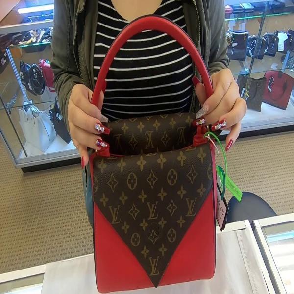 Louis Vuitton Double V Handbag in Rubis Red - Luxury Crossbody Bag for Women, Perfect for Parties, Dates & Evening Events