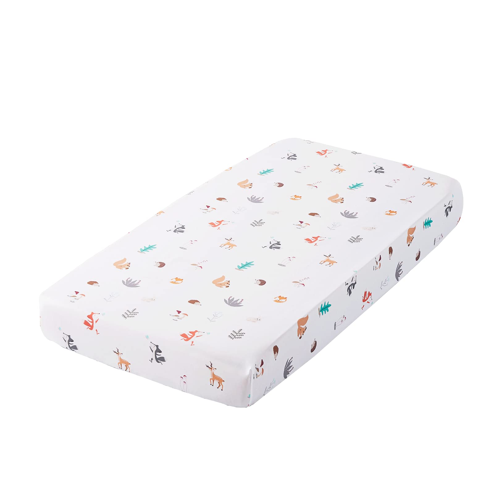 Beeweed 3-Piece Crib Bedding Set for Boys & Girls - Soft Baby Blanket, Crib Skirt & Sheets - Woodland Animal Nursery Theme - Perfect for Newborns & Toddlers' Bedrooms
