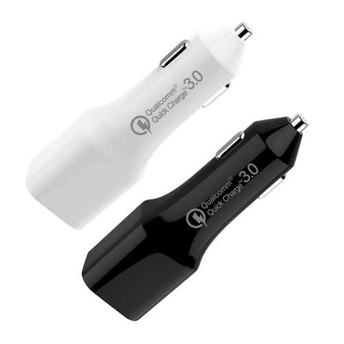 Bakeey 3A QC3.0 Fast Car Charger with Dual USB Ports for iPhone X/8/8 Plus, Samsung S8, Xiaomi Mi5/Mi6 - Perfect for Road Trips & Daily Commuting