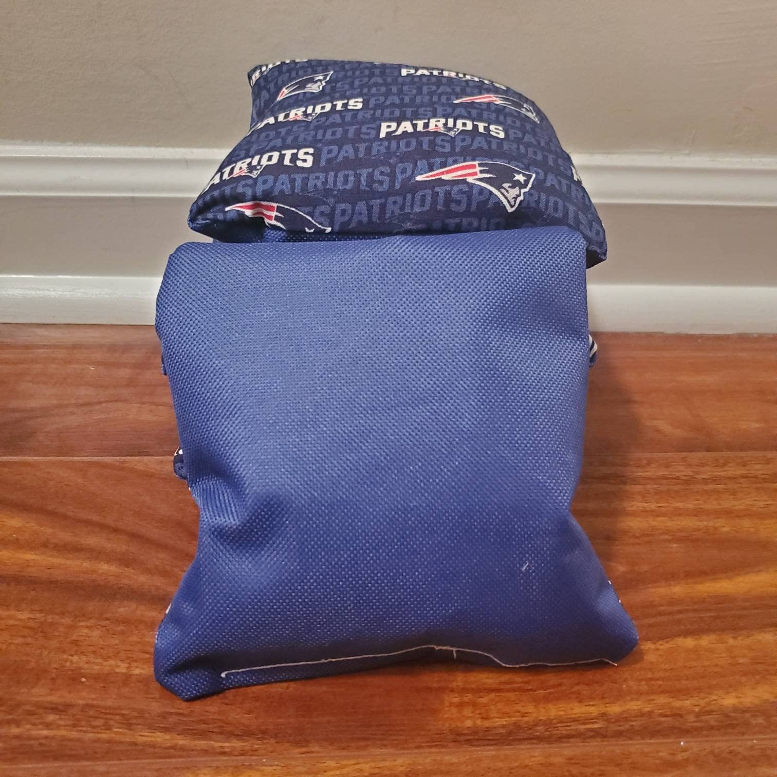 Patriots Cornhole Bags Set of 8 - Premium Bean Bags for Outdoor Games, Tailgating, Backyard Fun & Cornhole Tournaments