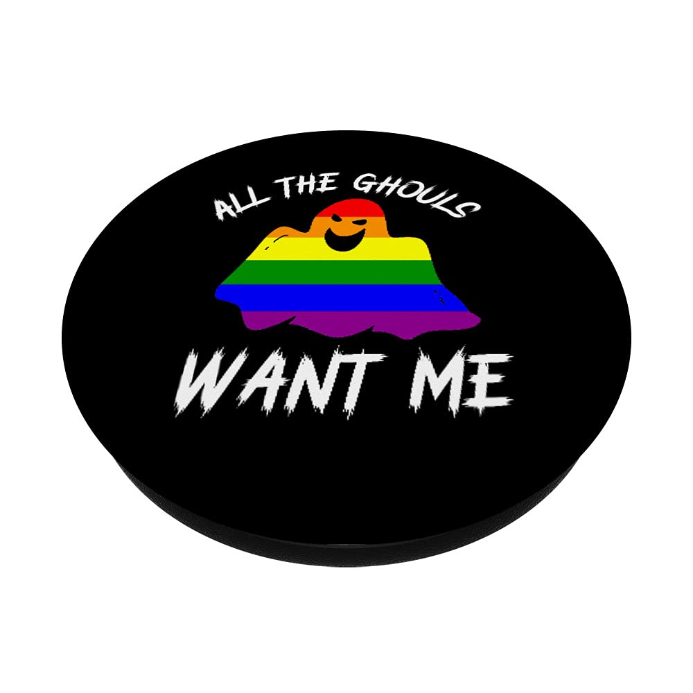LGBTQ Pride Halloween PopSockets - Swappable PopGrip for Lesbian & Gay Community - Perfect for Phone Accessories, Parties & Pride Events