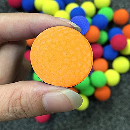 100 Pcs Colorful Soft Elastic Bullet Balls - Safe Paintball Refill Pack for Kids & Adults - Perfect for Nerf Wars, Target Practice, and Outdoor Games