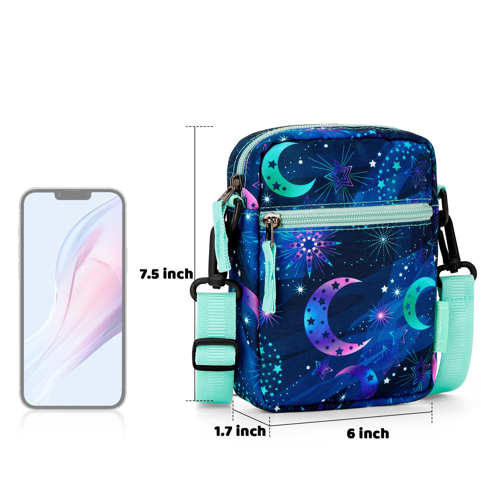 Choco Mocha Kids Crossbody Purse for Girls Age 8-12 - Stylish & Functional Mini Handbag for School, Travel & Playdates