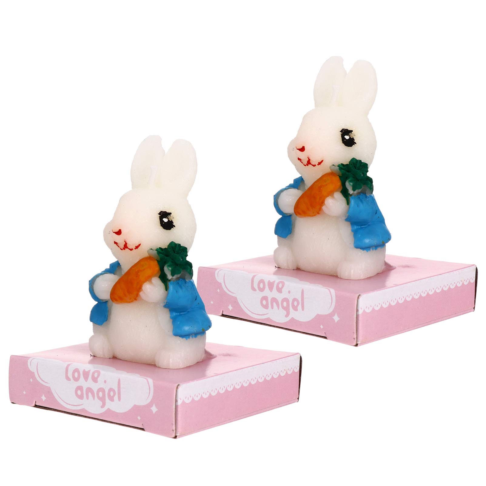 BESTOYARD 2 Pack Aromatic Tea Light Candles - Bunny Themed Scented Birthday Candles for Dogs, Yoga & Home Fragrance, Paraffin Wax Snack Candles - Perfect for Pet Parties, Relaxation & Home Decor