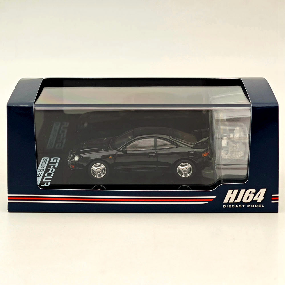 1/64 Scale Toyota Celica GT-Four ST205 WRC Edition Diecast Model Car - Black HJ641064ABK - Collectible Hobby Japan Toy for Car Enthusiasts & Gift Idea | Display, Racing Collection, Birthday Present