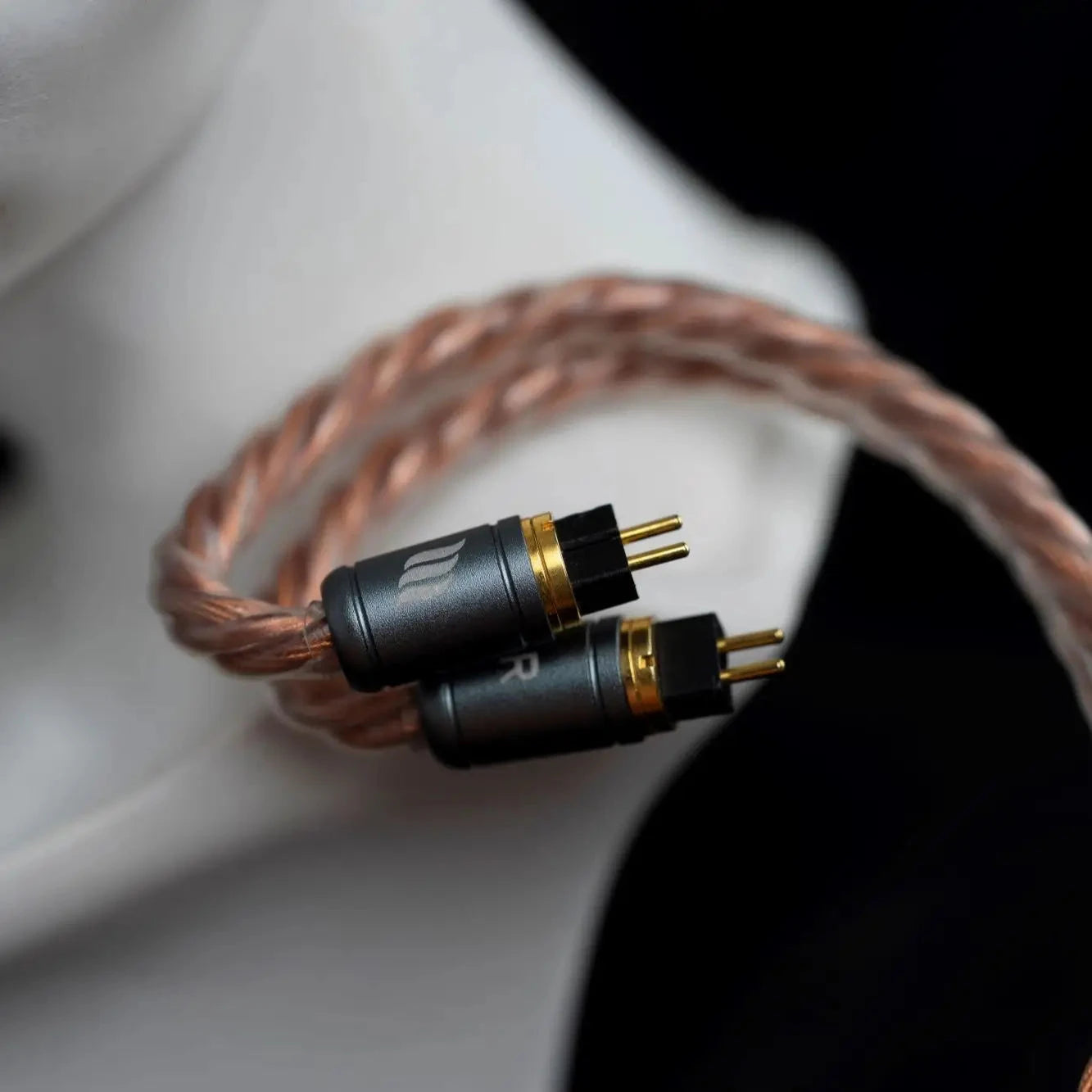 Effect Audio Signature Series ARES S 8-Wire Premium Earphone Cable with ConX Interchangeable Connector - High-Fidelity Audio Upgrade for Musicians & Audiophiles