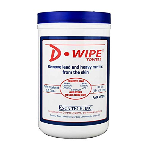 D-Lead D-Wipe Disposable Cleaning Towels - 70 Count Bulk Pack for Home, Office & Industrial Use | Multi-Purpose Absorbent Wipes for Spills, Dusting & Sanitizing Surfaces