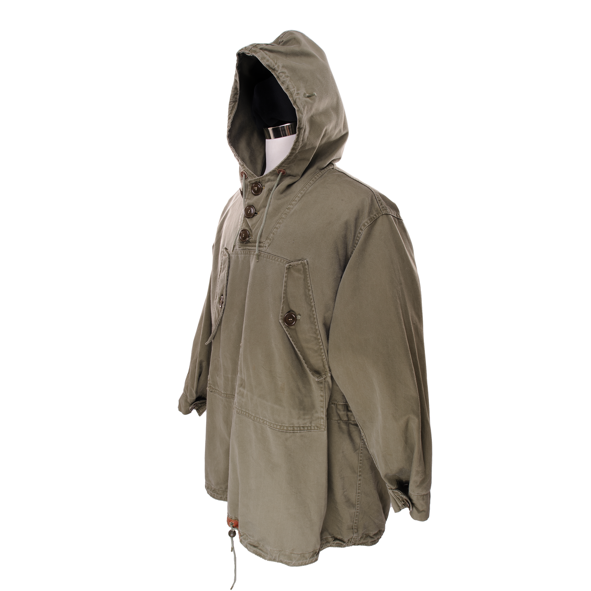 Vintage US Army M-1948 Mountain Parka Field Jacket - Cotton Pullover - Medium Size - Military Surplus Outerwear for Hiking, Camping & Outdoor Adventures