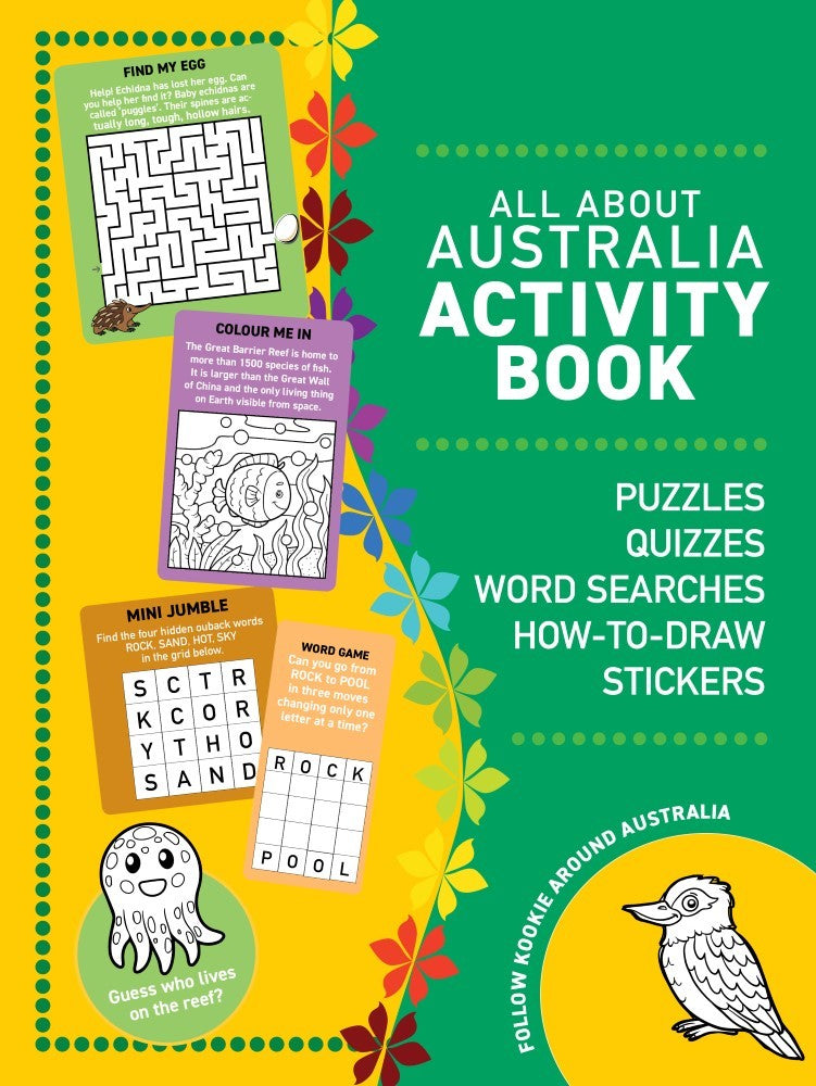All About Australia Activity Book for Kids - Fun Learning & Educational Travel Guide | Perfect for Homeschooling & Road Trips