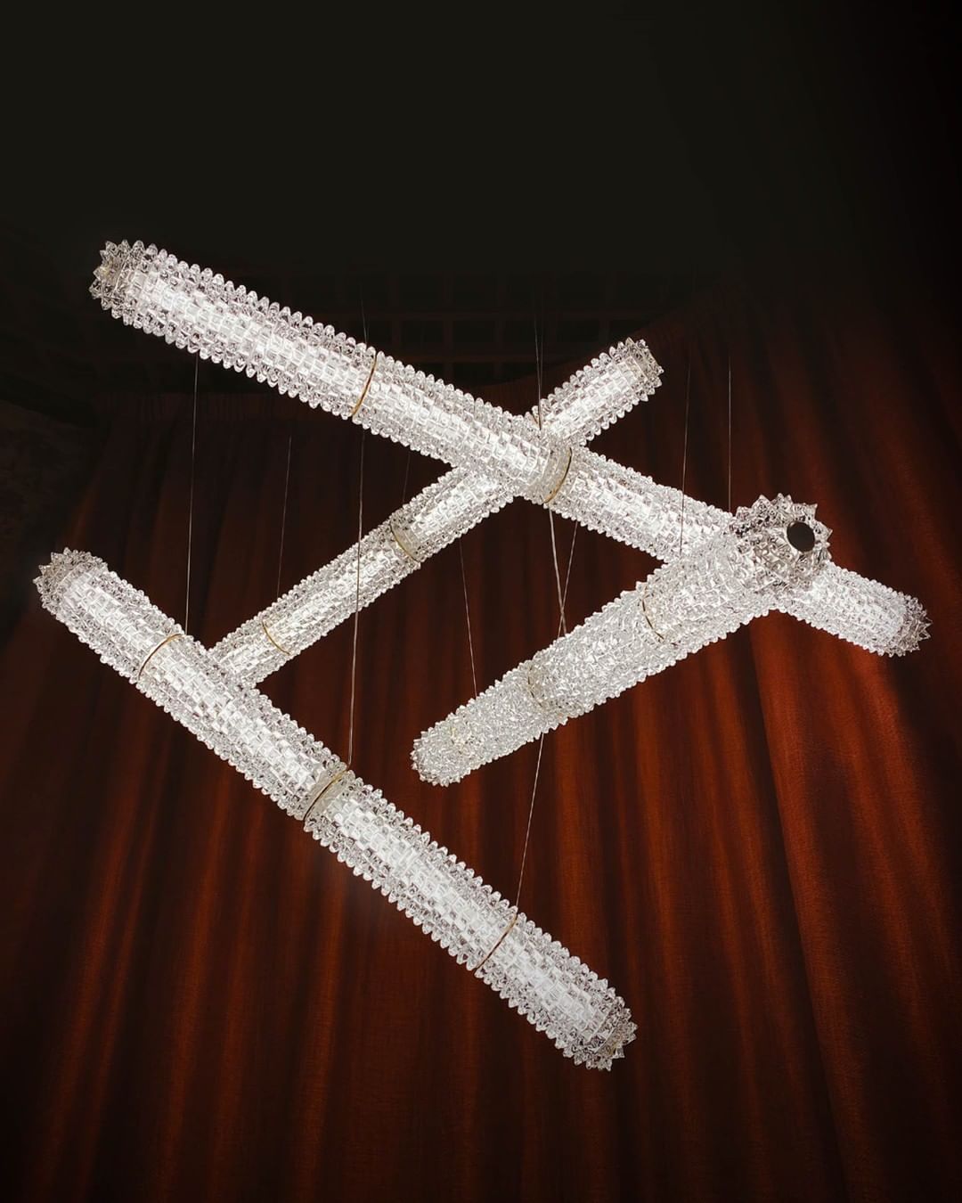 Modern Opera Suspension Lamp - Elegant Hanging Ceiling Light for Living Room, Dining Room, Bedroom - Adjustable Height, Warm White LED Lighting for Home Decor