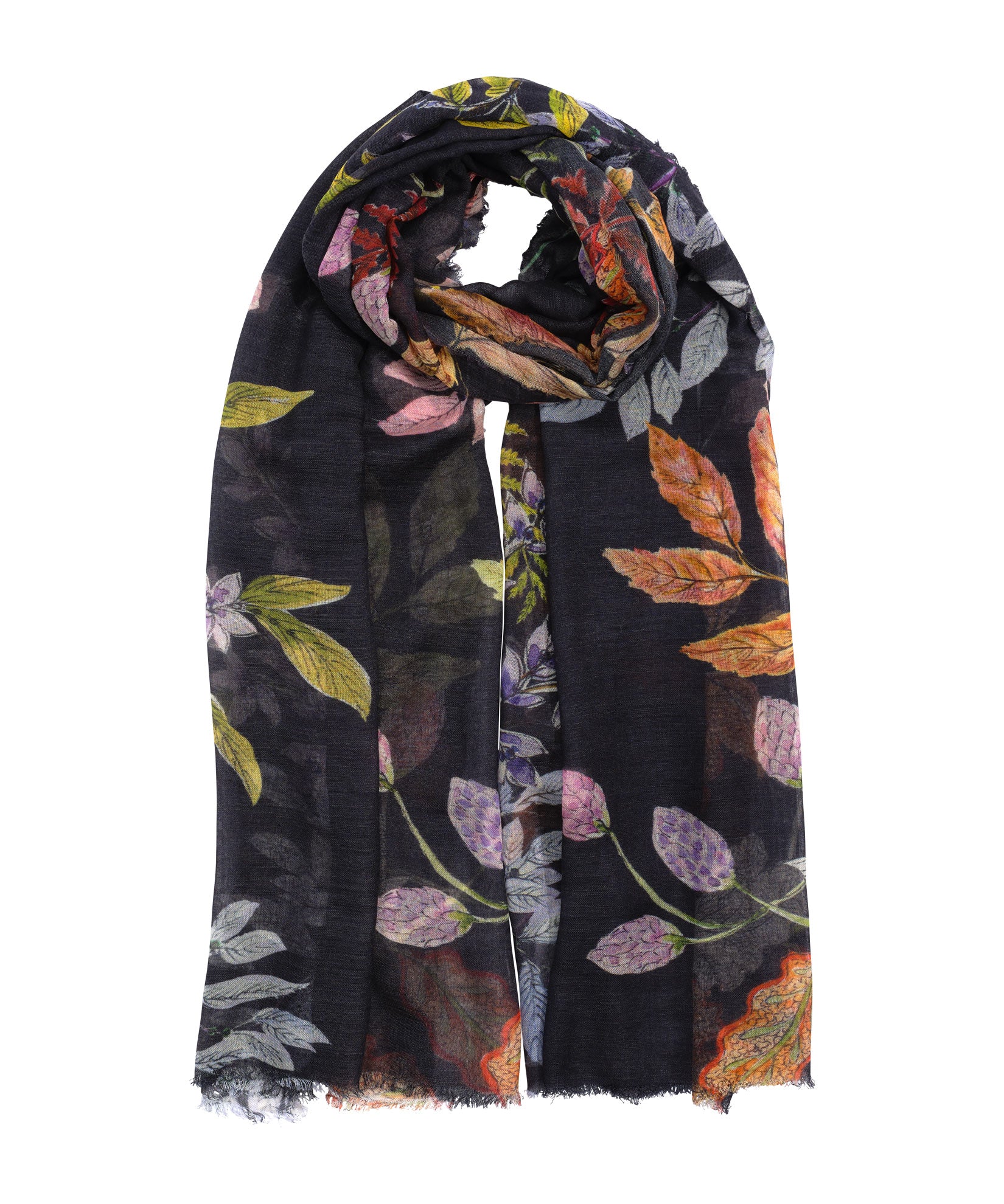 Floral Trail Wrap Scarf - Lightweight Boho Fashion Accessory for Women | Perfect for Spring, Summer, Beach & Outdoor Adventures