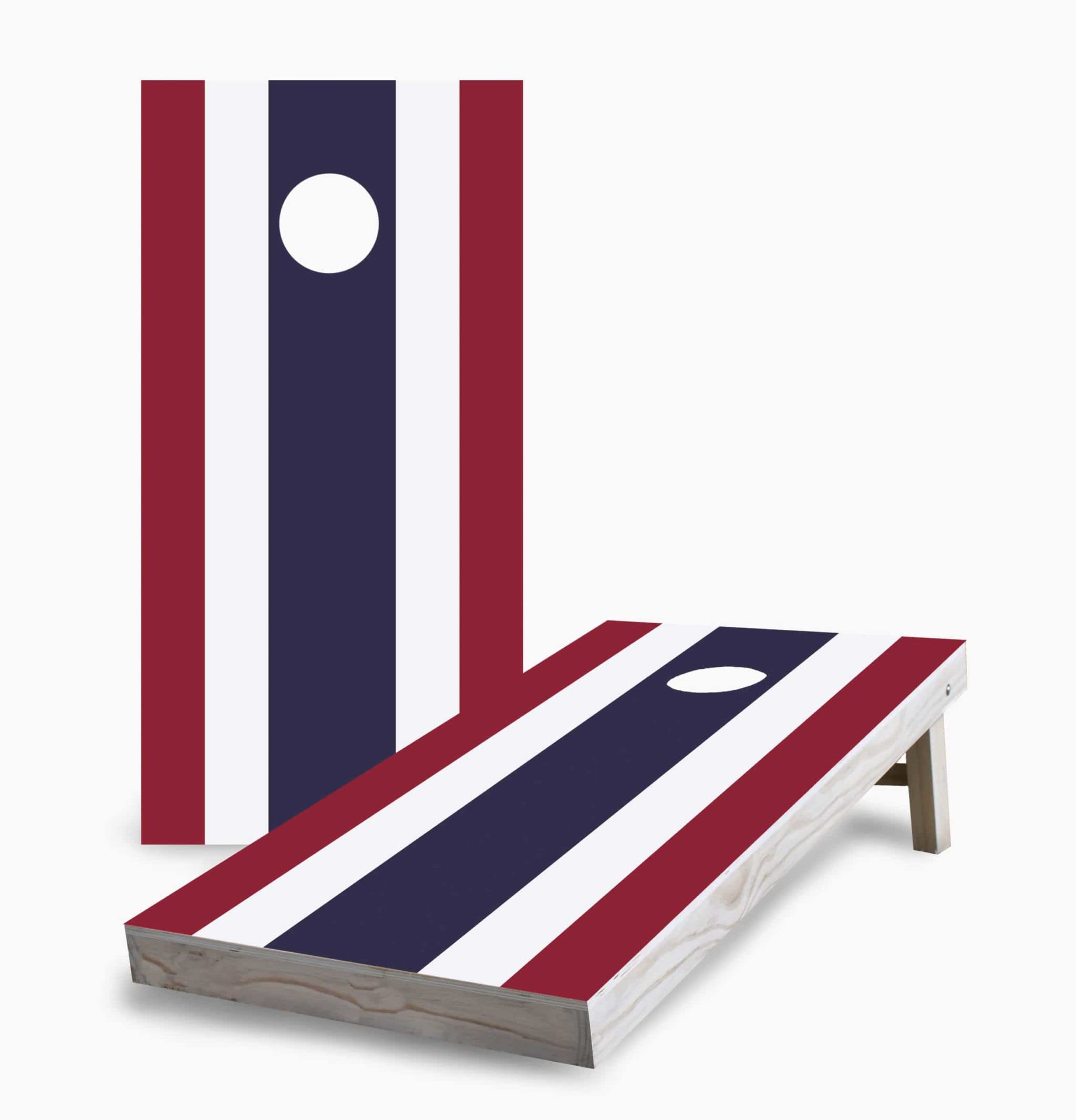 Thai Flag Corn Hole Game Set with 2 Boards & 8 Bags - Outdoor Lawn Toss Game for Backyard, Tailgating, and Beach Parties