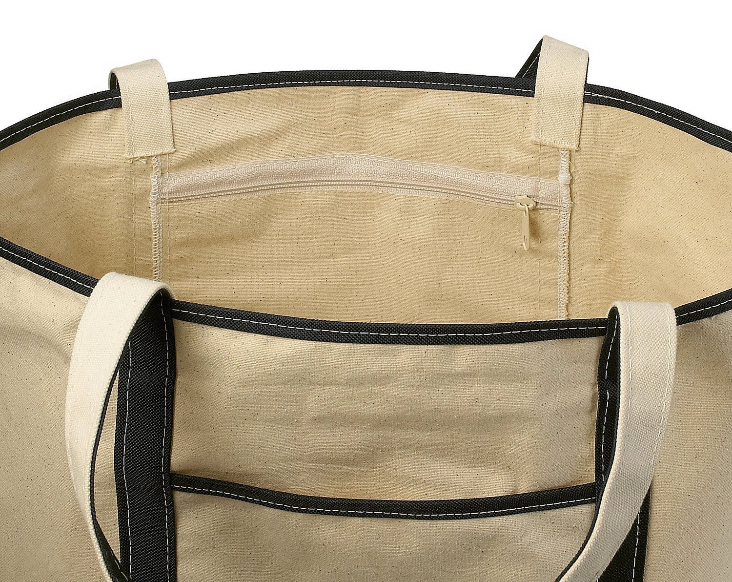 Heavy Duty 15oz Cotton Canvas Tote Bag - Large Durable Shopping & Grocery Bag (22 Inch) - Perfect for Beach, Market, Travel & Everyday Use - Red/Natural