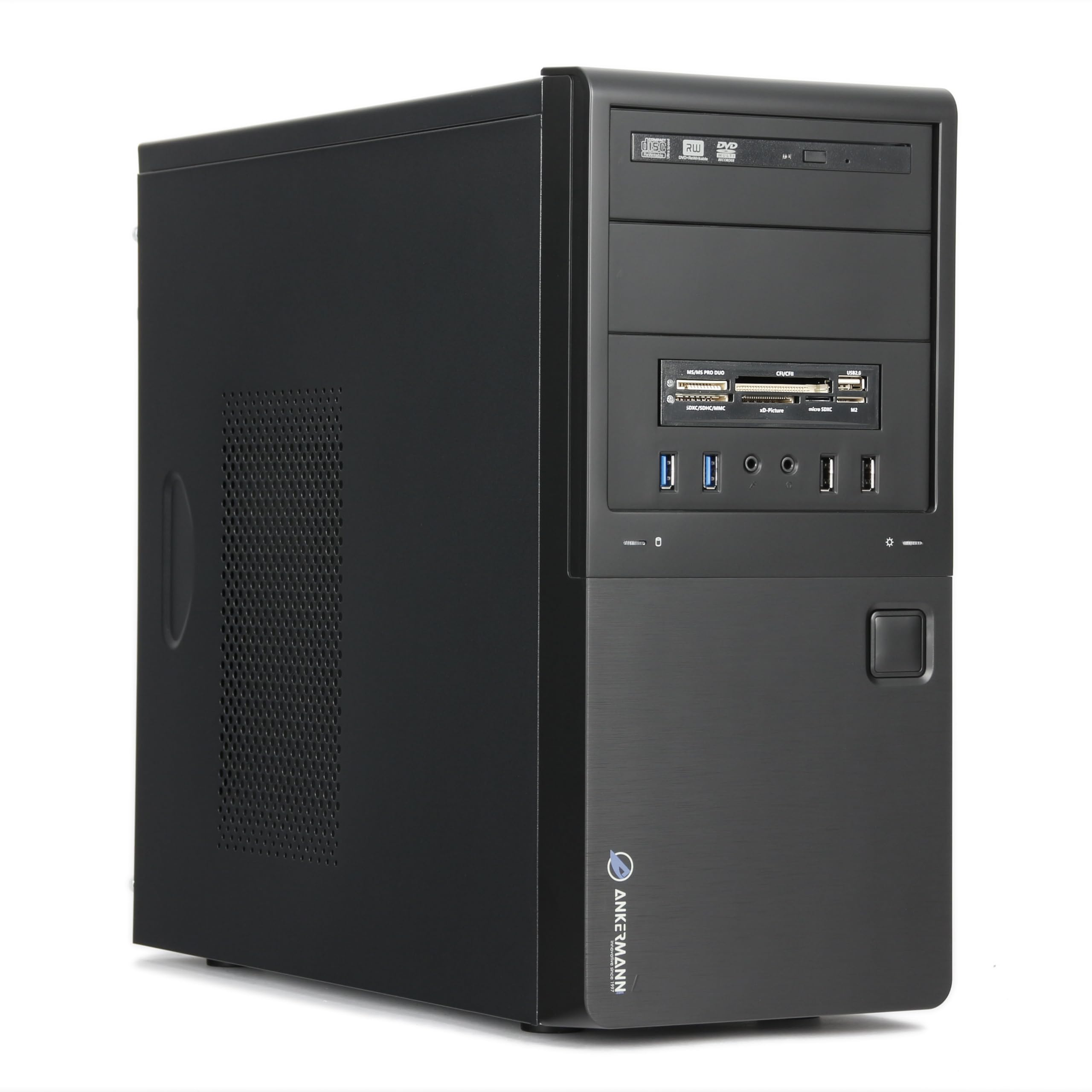 Ankermann Business Office Desktop Computer V1 - Intel Core i5 7500 Processor, 16GB RAM, 1TB SSD, Windows 11 Pro, WiFi, Mouse & Keyboard Included - Perfect for Home Office, Remote Work, Small Business & Productivity Tasks